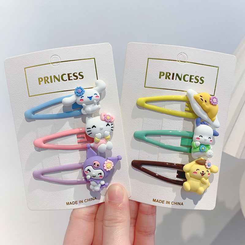 Acrylic cute cartoon hairpin MIC-DiLan008