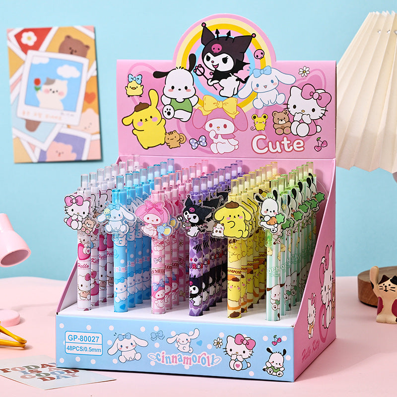 Plastic lovely animation neutral pen 48PCS MYA-YJN002