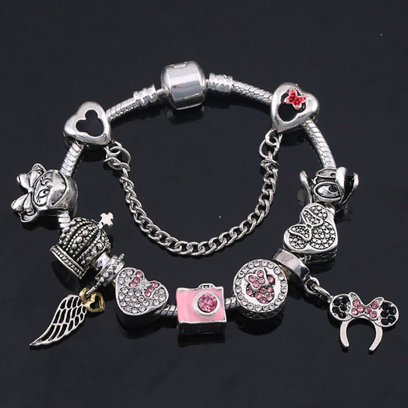 Alloy DIY Pandora Cartoon Bracelet MIC-LiY029