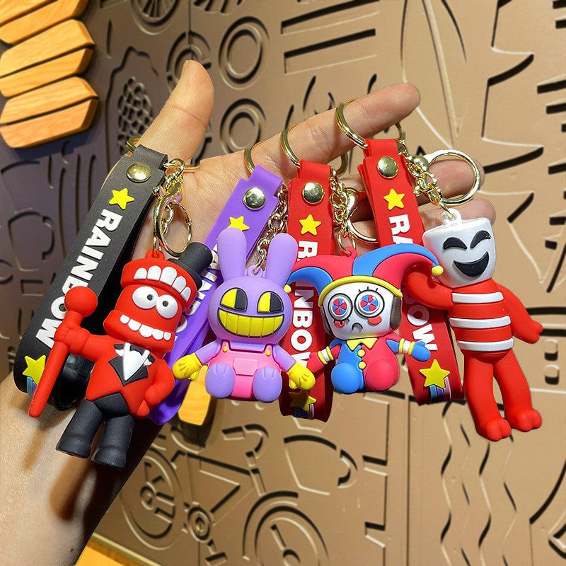 PVC cartoon digital circus keychain MYA-MLZ030