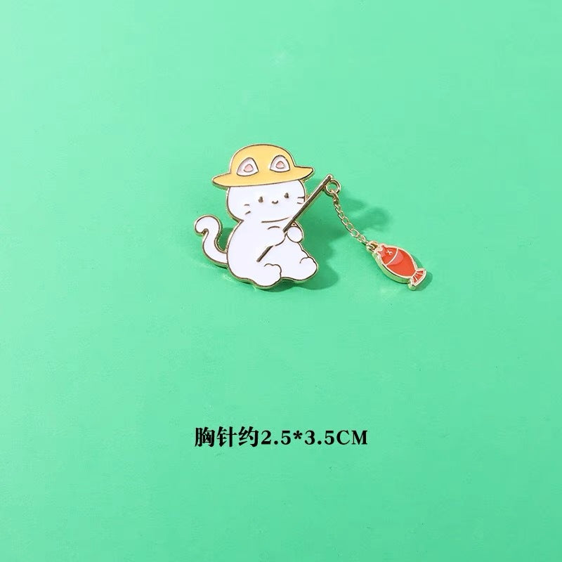 Alloy cute anime character brooch MIC-KaL043