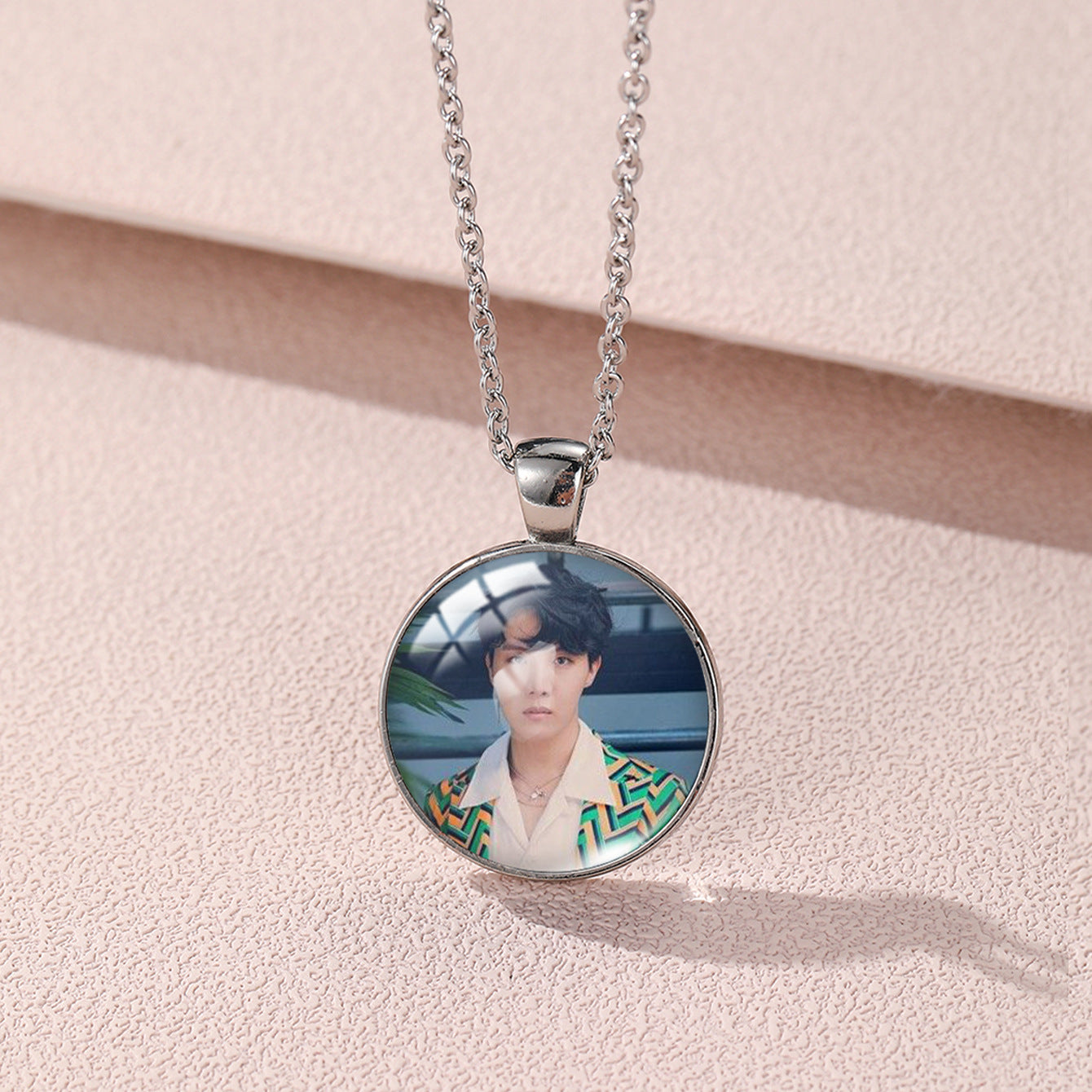 Alloy Time Gem Round Necklace MIC-XiangL031