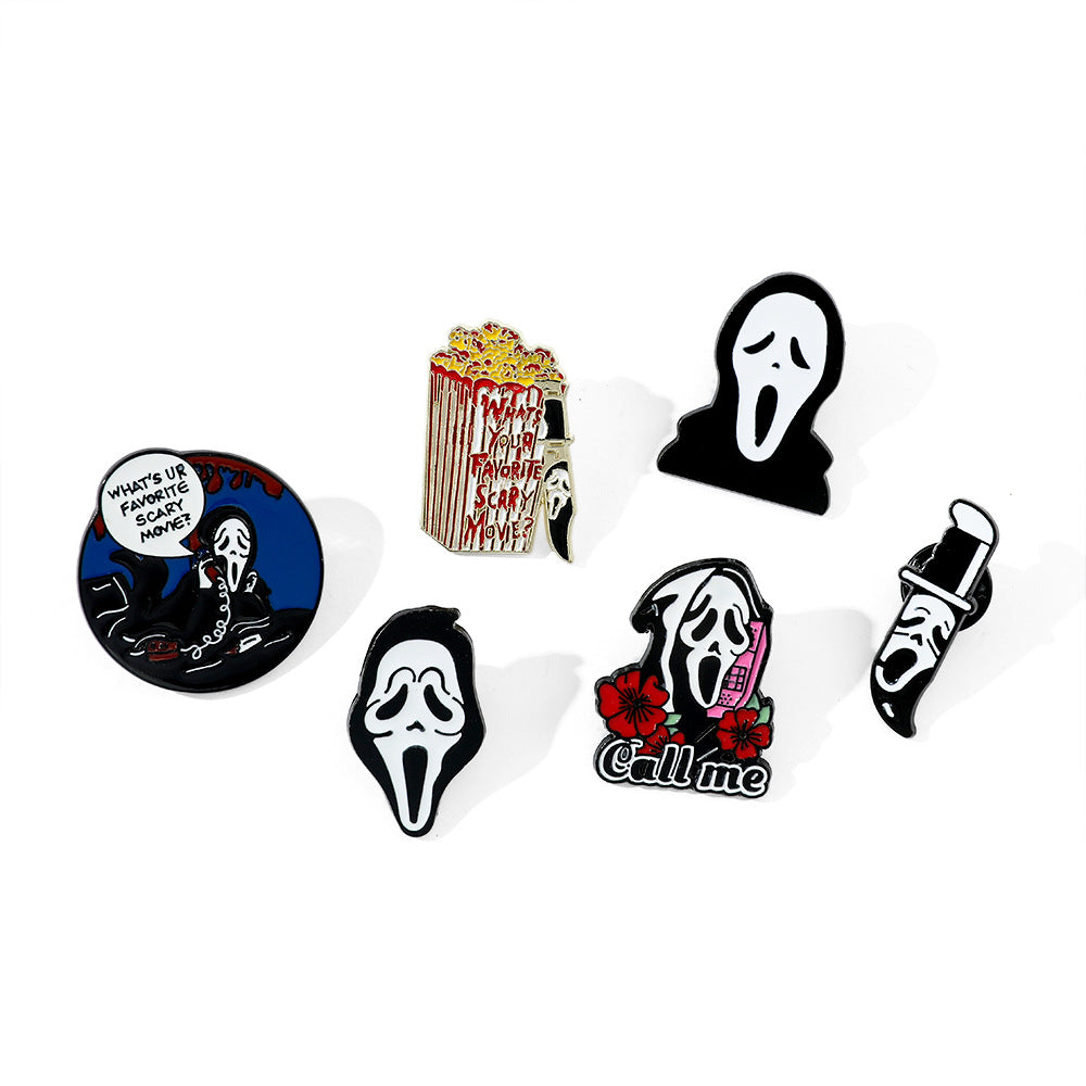 Alloy Halloween Dark Skull Head brooch (Minimo de Compra 2) MIC-ShengY051