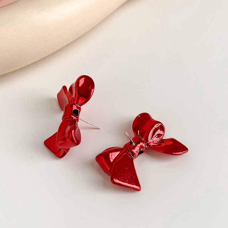 Alloy bow fresh and colorful earrings (Minimo de compra 2) MYA-LuoN019