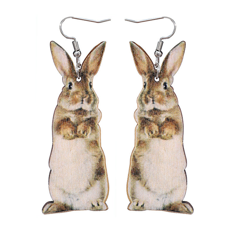 Acrylic Animal Western Style Earrings (Minimo de compra 2) MYA-SiB003