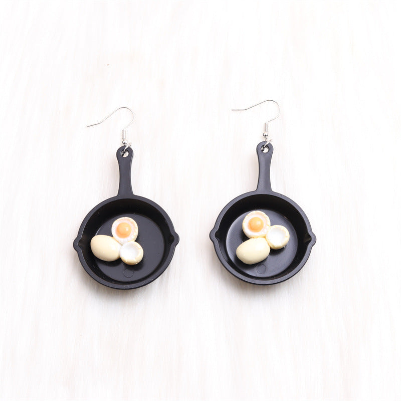 Acrylic Egg Earrings MIC-DuA083