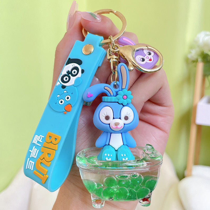 PVC new quicksand cartoon keychain MIC-YanG005