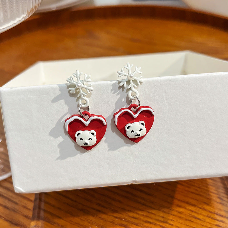 Alloy Christmas New Cartoon Earrings MYA-QingH010