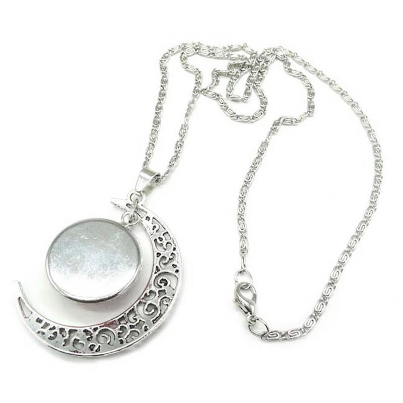 alloy retro silver hollow pendants MIC-NE-JiaY010