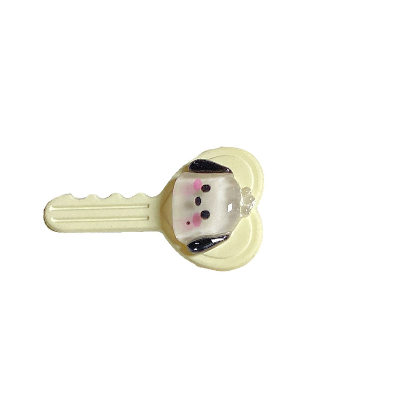 Transparent glitter key hairpin Minimum order quantity ≥ 2 MIC-FuY021