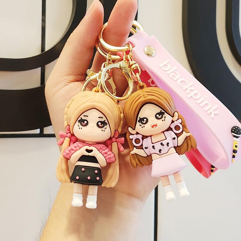 PVC New Cartoon BLACKPINK Keychain MIC-ZhuoJ004