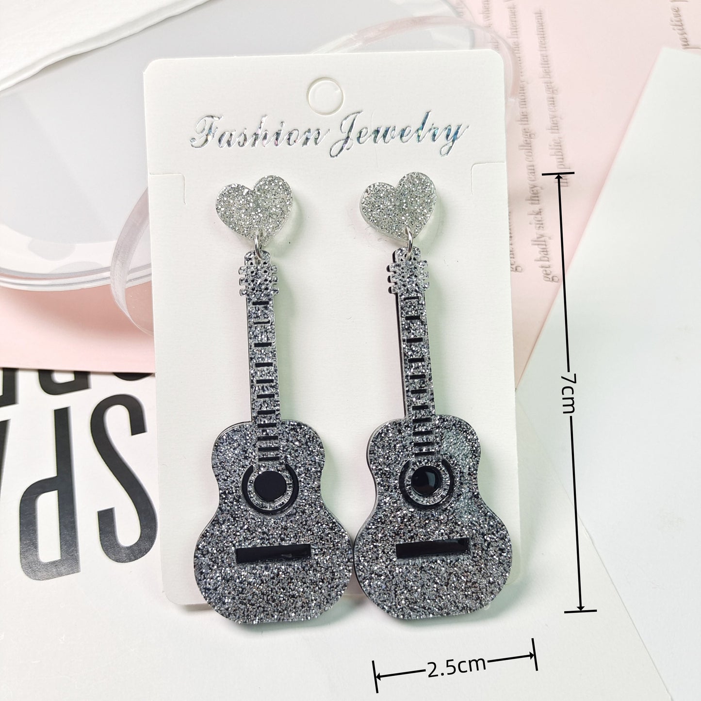 Alloy classical guitar earrings MIC-JiaY022