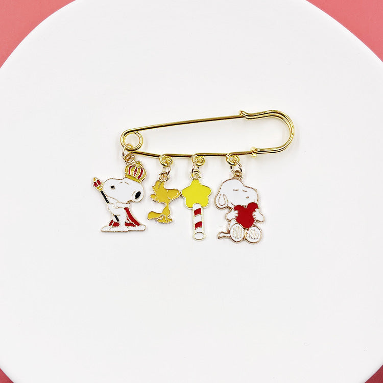 Alloy Japanese Snoopy brooch (Minimo de compra 3) MIC-QiC002