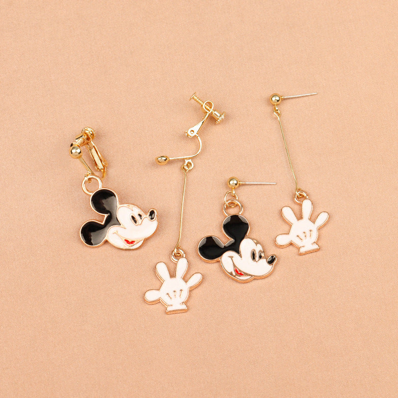 Alloy Simple Asymmetric Cute Earrings (Minimo de compra 2) MIC-FuZ018