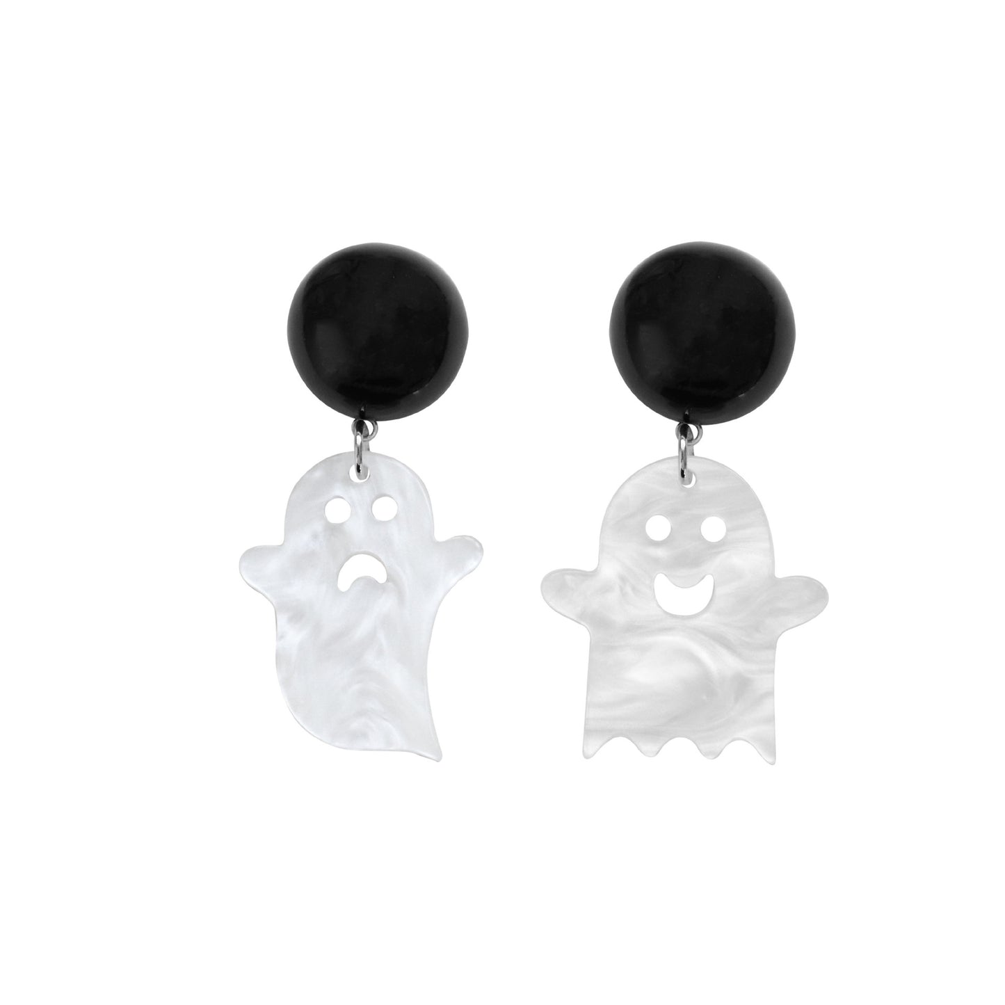 Acrylic Asymmetric Ghost Earrings MIC-QingJ021