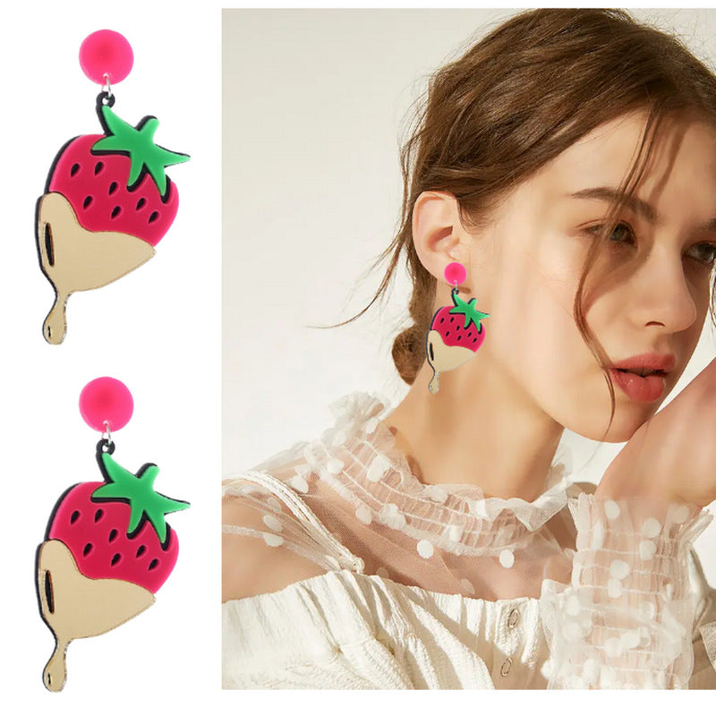 Acrylic Fruit and Vegetable Earrings MYA-XueP080