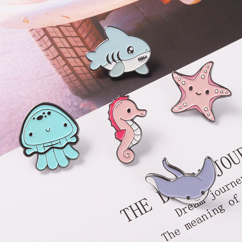 Alloy new ocean series brooch MIC-ZhuoB019