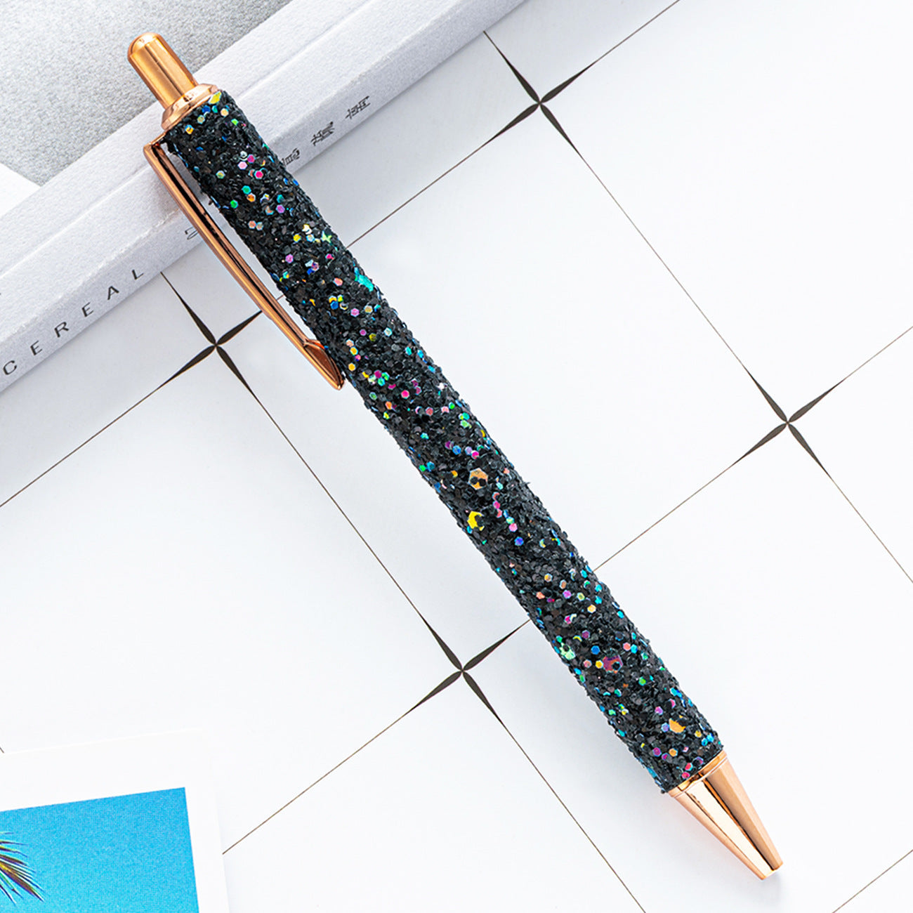 Ballpoint Pen Metal Sequin Press Pen JingL009