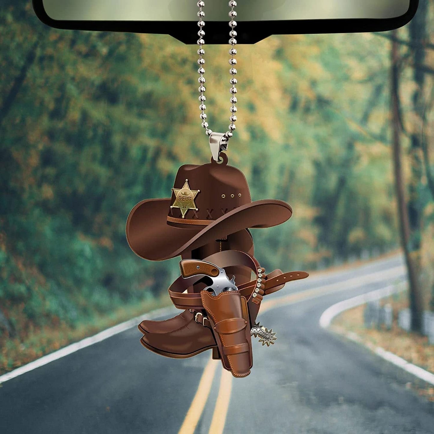 Car MICessories Acrylic Western Cowboy Hat Boots Pendant Minimo de compra 3 MIC-ZanA001