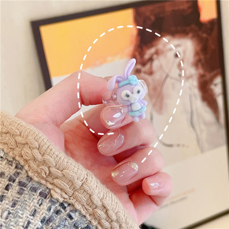 Resin Lovely Gingerbread Man Ring MIC-WWHM027