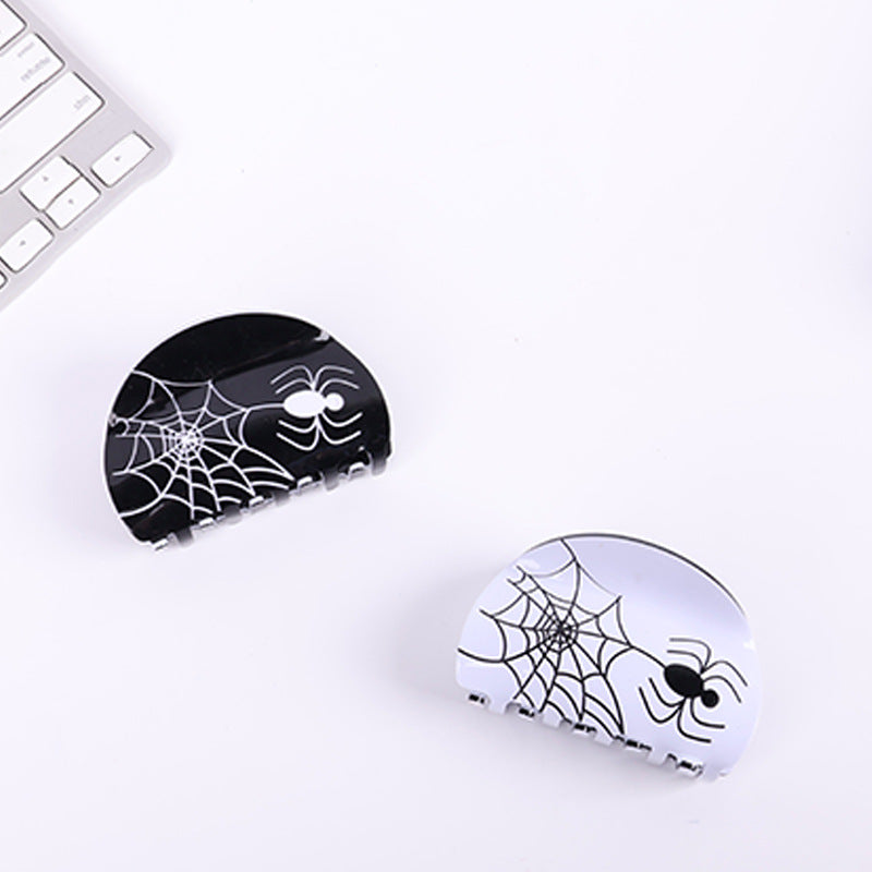 Plastic Halloween retro spider hair clip (Minimo de Compra 2) MIC-SanE001