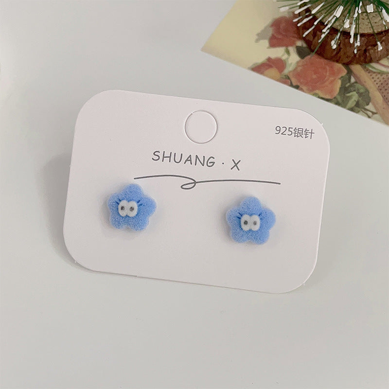 Acrylic flocked cute earrings (Minimo de Compra 2) MYA-ShuangX032