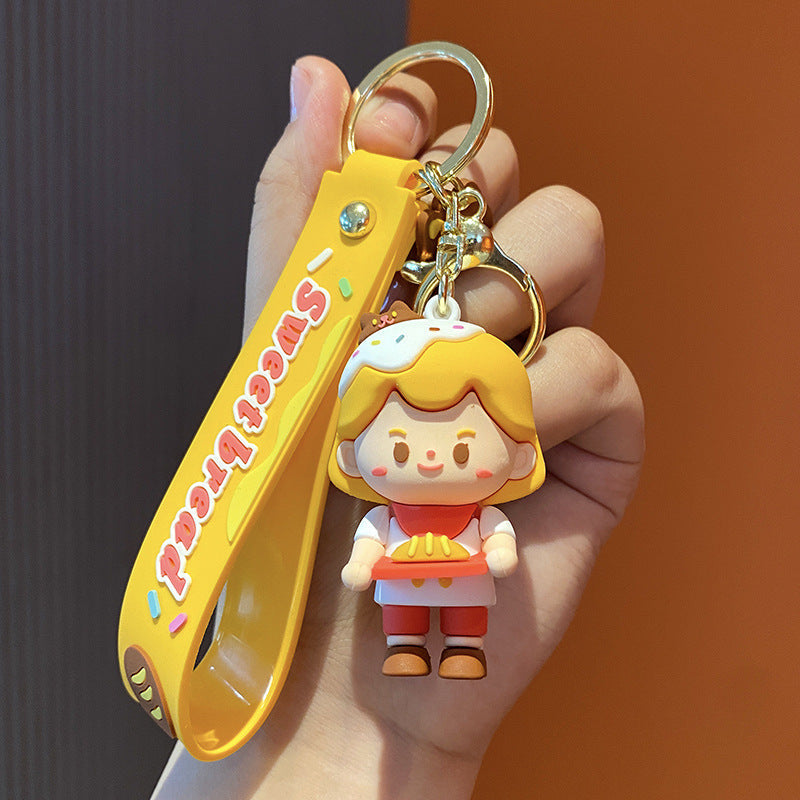 PVC dessert couple Keychain Minimo de compra 2 MIC-LingY001