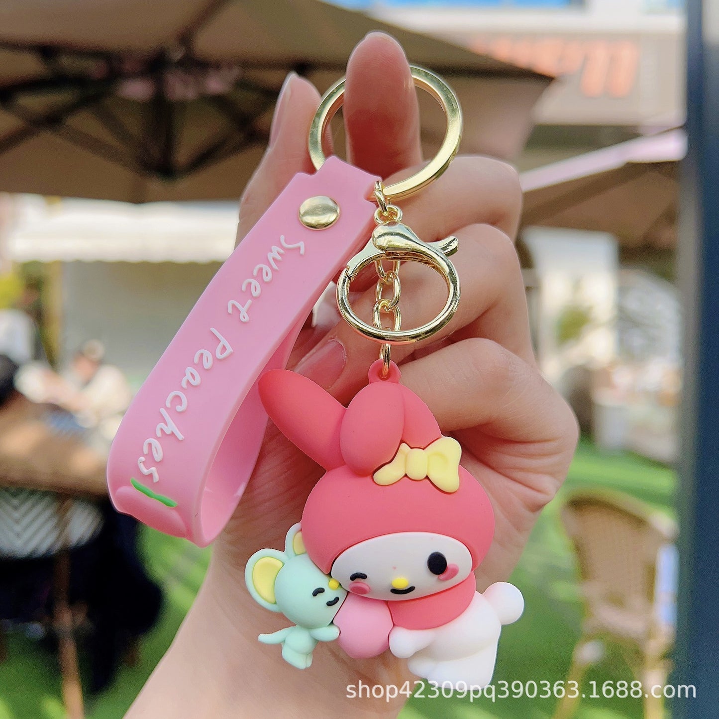 PVC Cute New Peach Keychain (Minimo de compra 2) MIC-WenC005