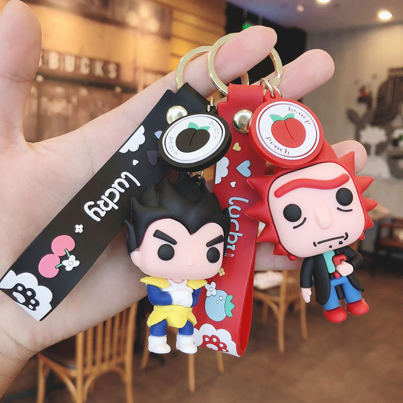 Cartoon Doll PVC Silicone Alloy Keychain (F) FeiRun031