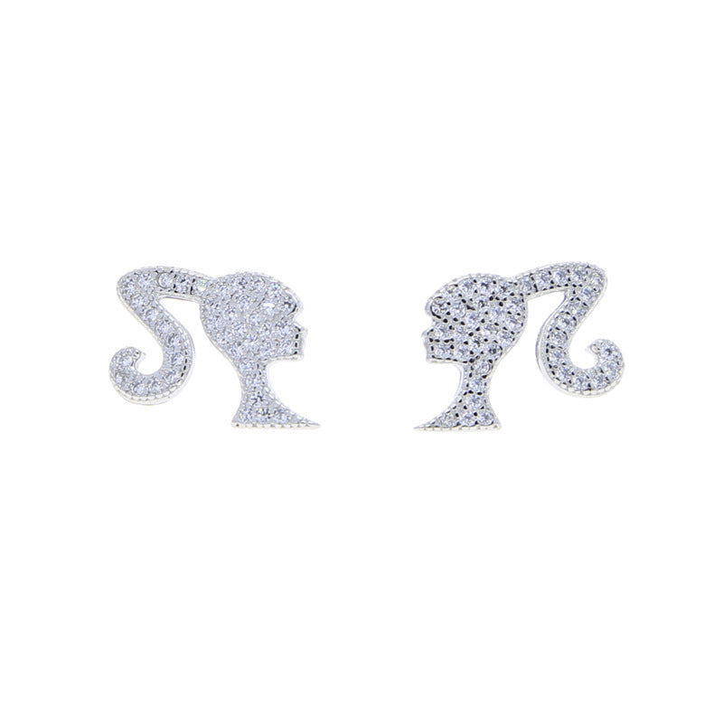 Acrylic Love Human Head Earrings (Minimo de Compra 12) MIC-QiuS007