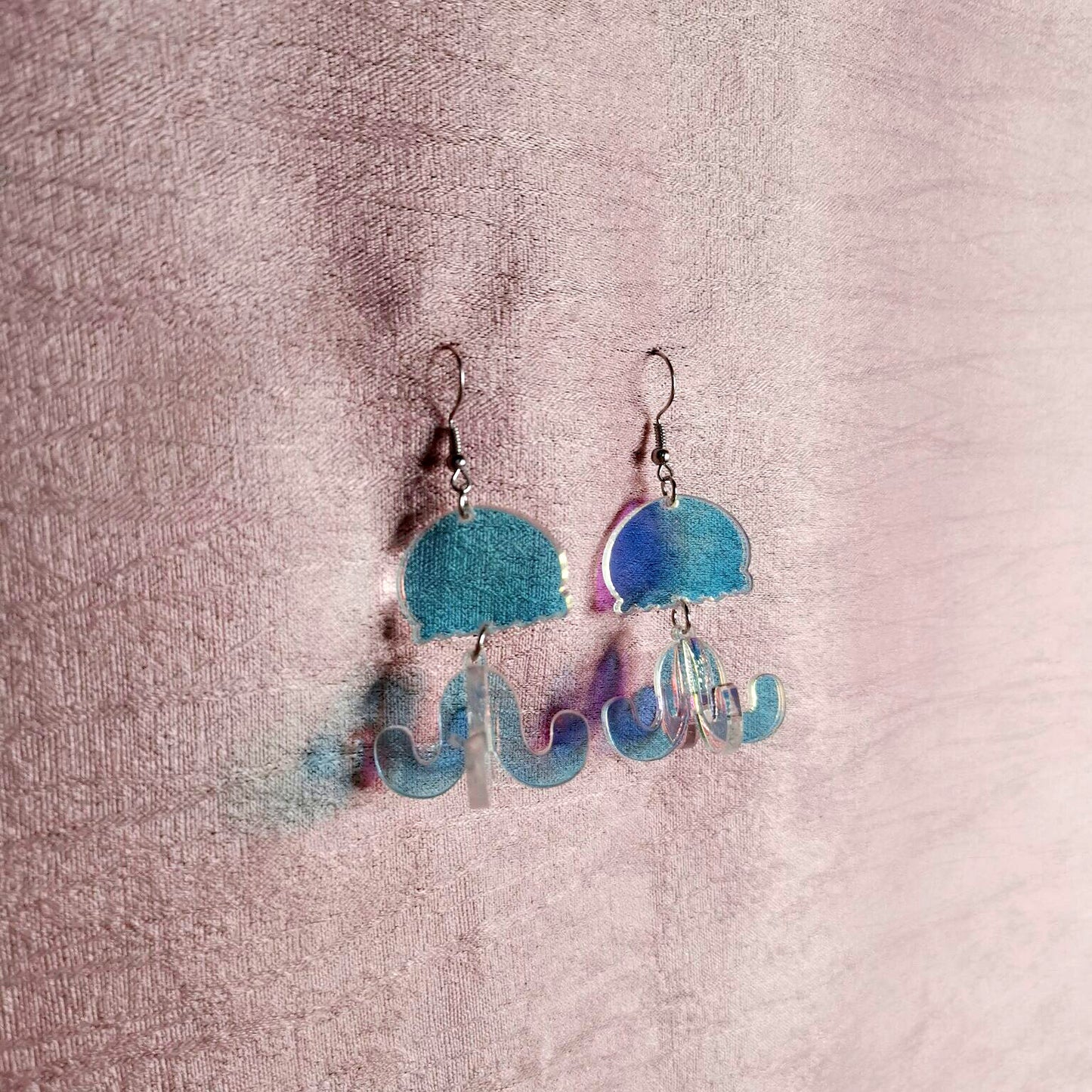 Acrylic octopus jellyfish earrings MIC-JiuT011