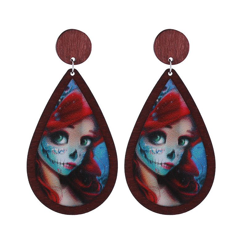 Alloy acrylic horror party earrings MIC-ChouT055