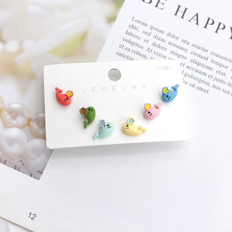 Acrylic cartoon cute star earrings  (Minimo de Compra 2) MYA-PingH021