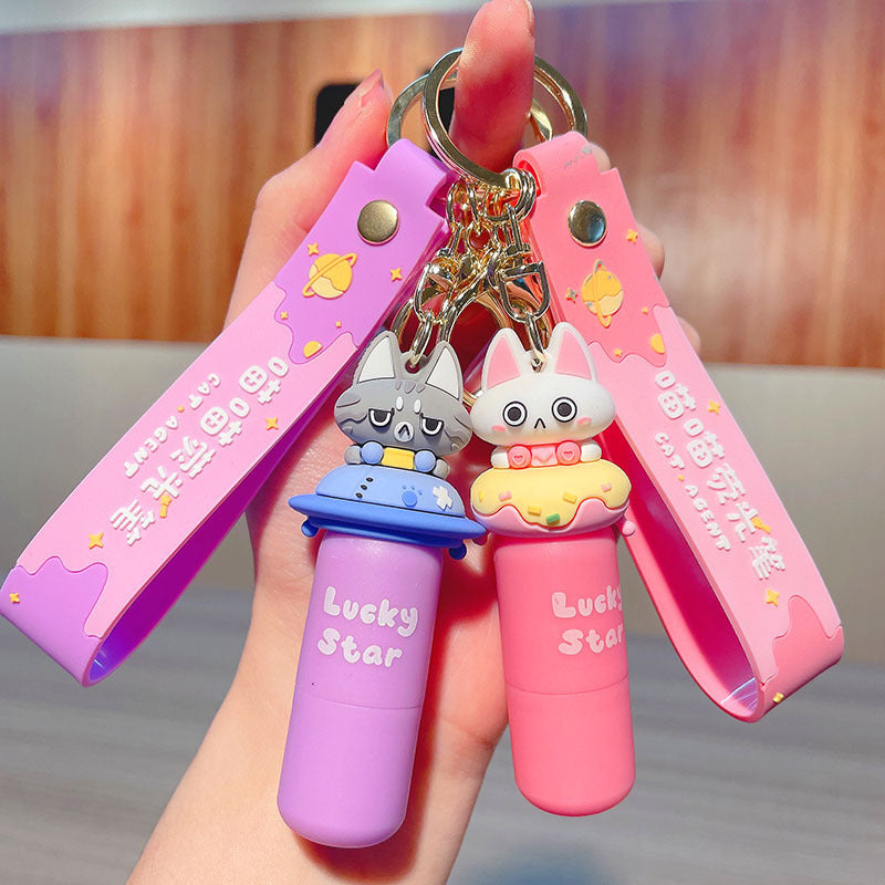 PVC Meow Fluorescent Pen Keychain MIC-JinG018