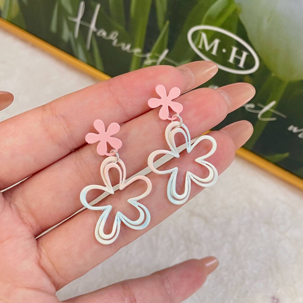 Alloy bow cloud earrings MIC-ShuangX047