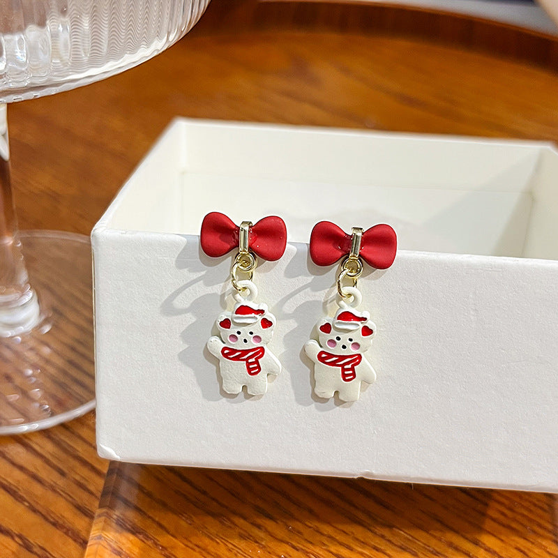 Alloy Christmas New Cartoon Earrings MYA-QingH010