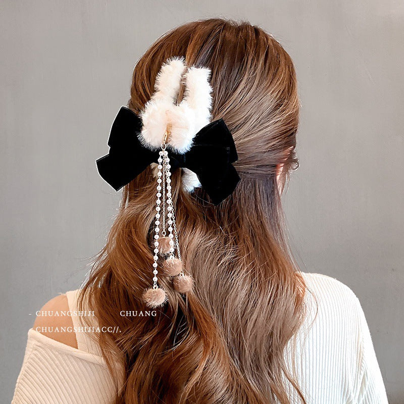 Plush cartoon cute hair clip MIC-KaW001