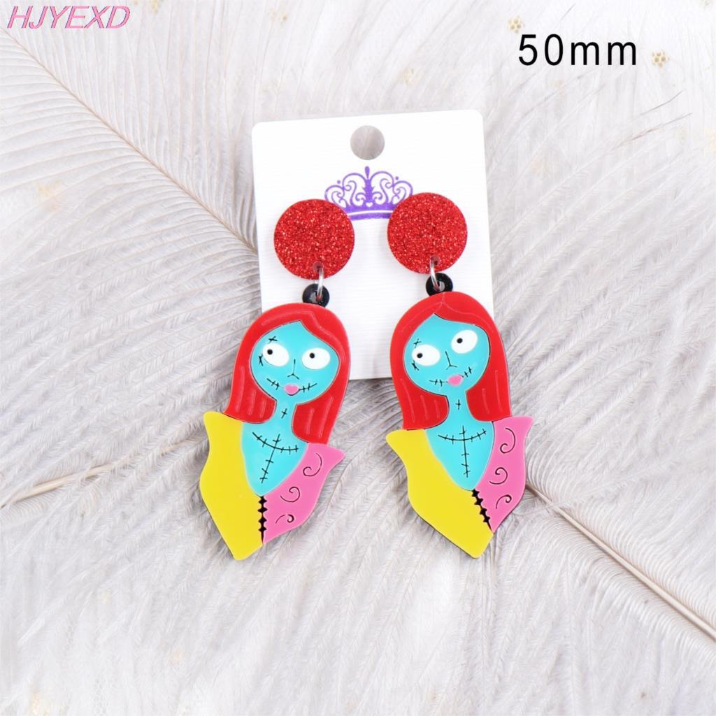 Acrylic Halloween Jack Tongue Cat Ear Studs (Minimo de compra 5) MIC-XiaoY044