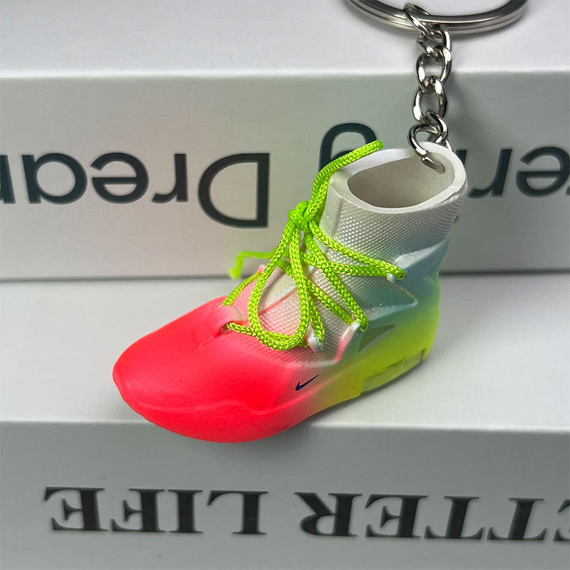 PVC gradient 3D high top shoe keychain MIC-MiaoY085