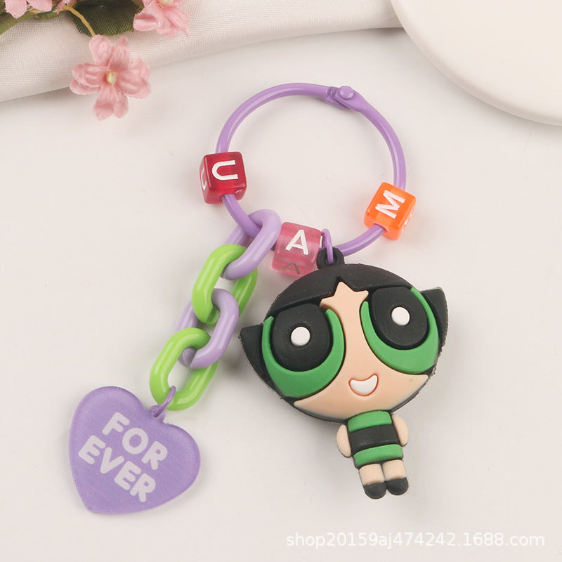 Keychains PVC Alloy Acrylic Cartoon Cute Anime (M) Minimo de compra 2 YiHan041