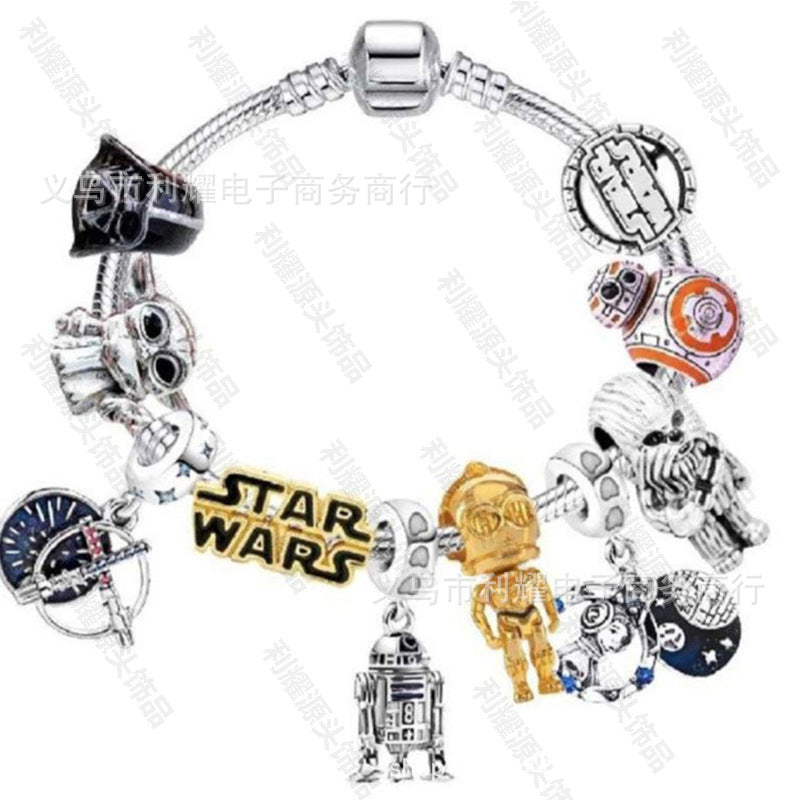 Alloy DIY Pandora Cartoon Bracelet MIC-LiY032