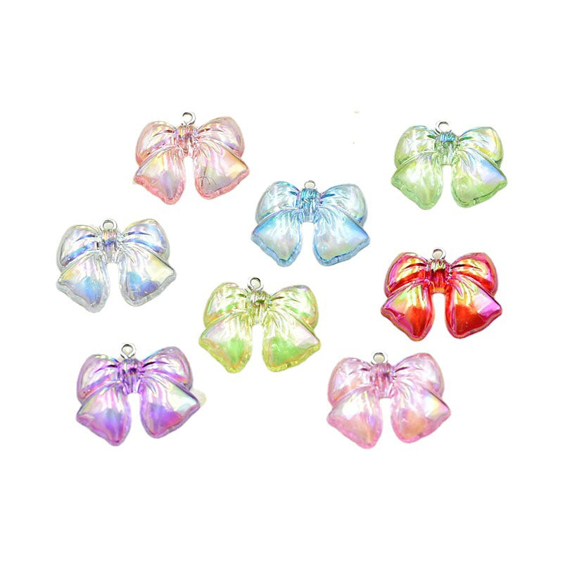 Resin AB colored bow accessories MIC-HuiX003