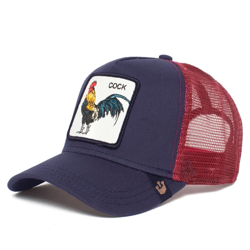 Cotton cartoon black leopard rooster Baseball cap MYA-JingK014