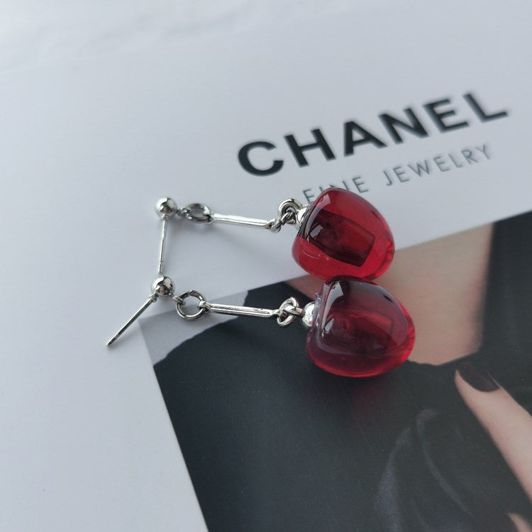 Alloy summer cherry earrings Minimo de compra 2 MIC-MaoN002