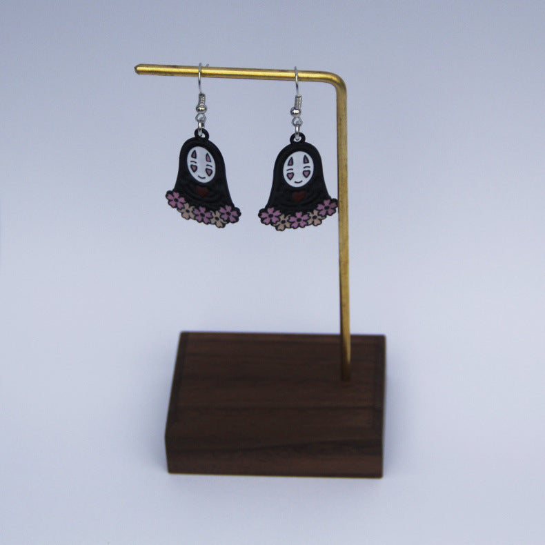 Acrylic Spirited Away Ghost Earrings (Minimo de Compra 2) MYA-BeiQ001