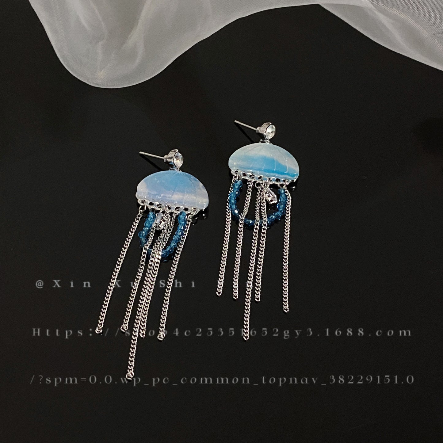 Alloy exquisite feng shui mother tassel earrings MIC-XinXu016