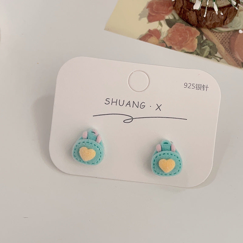 Acrylic flocked cute earrings (Minimo de Compra 2) MYA-ShuangX032