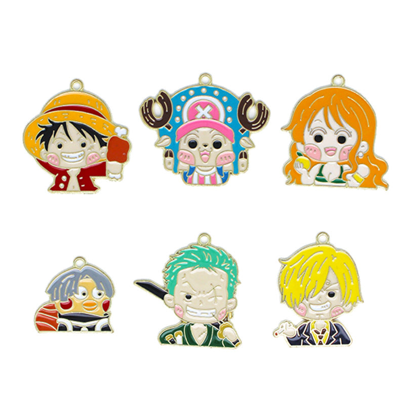 Alloy cartoon anime One Piece pendant (Minimo de Compra 10) MIC-JingX006