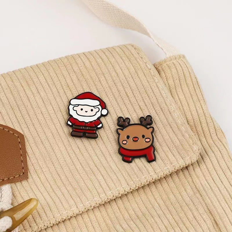 Alloy Santa Claus brooch (Minimo de compra 2) MIC-DongQ018