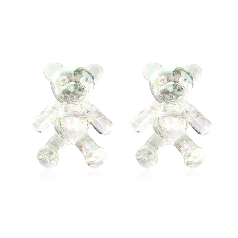 Alloy cartoon fruit bear earrings MIC-MaiD006